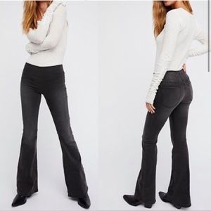 Free People Penny PullOn Grey Flare Jeans 29